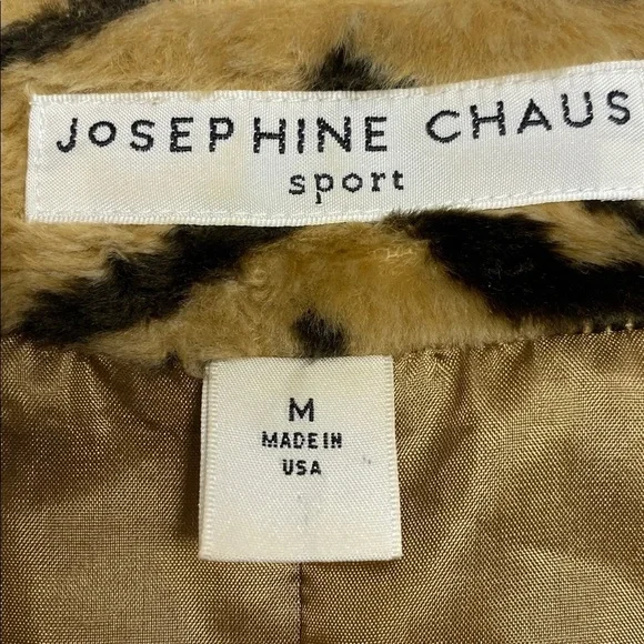 Tiger Fur Vest Mobwife Vintage Glam Y2K Statement Josephine Chaus Faux Medium - Picture 2 of 12